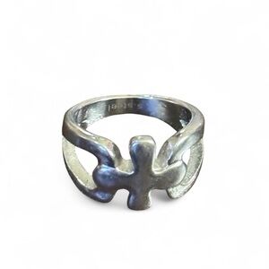 Stainless Steel Cross Design Ring